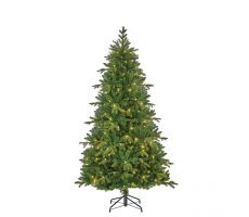 Brampton kerstboom slim groen met 240 led, 1675 tips - H215xD125cm - afbeelding 5