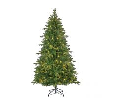 Brampton kerstboom slim groen met 300 led, 1891 tips - H230xD132cm - afbeelding 1