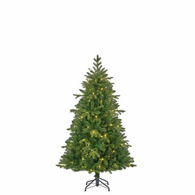 Kunstkerstboom, black box Brampton kerstboom led slim groen 120L TIPS 974 - h155xd102cm - afbeelding 1