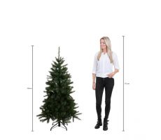 Charlton kerstboom groen met 100 led, 340 tips - H155xD91cm - afbeelding 4