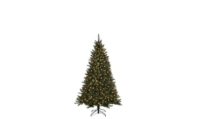 Toronto kerstboom groen met 150 led, 511 tips - H155xD102cm - afbeelding 1