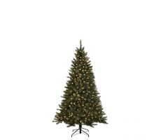 Toronto kerstboom groen met 150 led, 511 tips - H155xD102cm - afbeelding 1