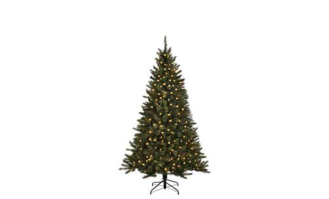 Kunstkerstboom, black box toronto, b 114 cm, h 185 cm, 715 takken, 190 LED lampjes - afbeelding 1