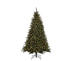 Toronto kerstboom groen met 240 led, 1043 tips - H215xD132cm - afbeelding 5