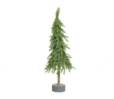 Mini kerstboom L 12 H 35cm groen - afbeelding 1