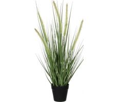 Kunstplant, dogtail gras in pot, h 53 cm