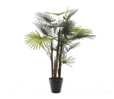 Kunstplant, fortunei palm in pot - afbeelding 2