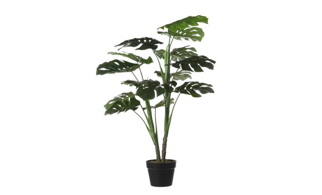 Kunstplant, monstera in pot, b 70 cm, h 100 cm