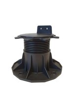 Kunststof balkdragers verstelbaar 6,6 - 14,5 cm, zwart.
