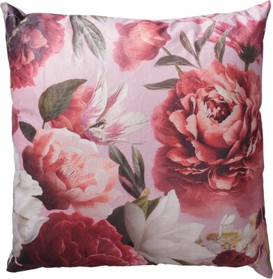 kussen 45 x 45 cm roze print - afbeelding 1