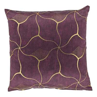 Kussen celina 45x45cm donkerpaars