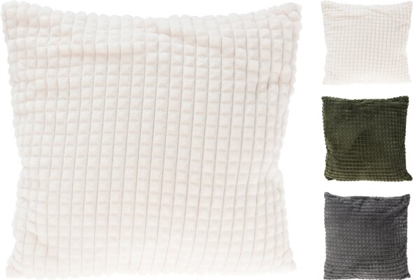 kussen flannel ruit 45x45cm, per stuk