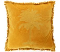 Kussen, palm, mellow yellow, 45 cm