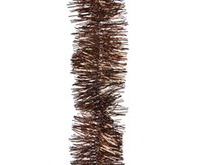 Lametta guirlande pet shiny, espresso, Ø 7 cm x H 270 cm