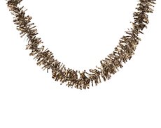 Lametta guirlande pet shiny leopard pattern, donker bruin, Ø 10 cm x H 200 cm