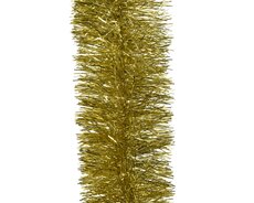 Lametta guirlande pet shiny, licht goud, Ø 10 cm x H 270 cm