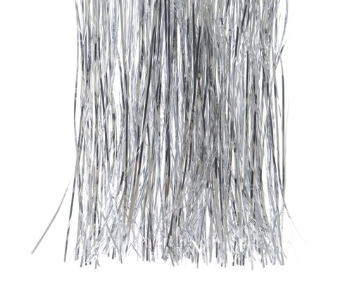 Lametta pet shiny, zilver, L 0,1 cm x B 50 cm x H 40 cm