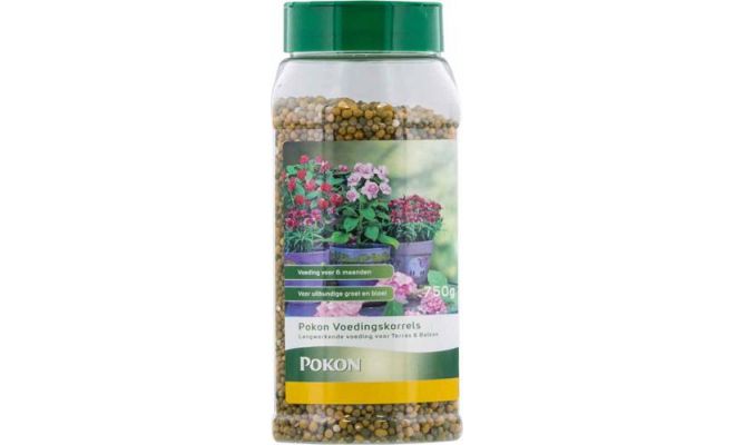 Langwerkende meststof terras en balkon planten, Pokon, 750 gram - afbeelding 1