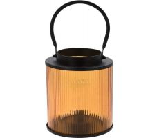 lantaarn met led amber 18cm, Led kerstverlichting - afbeelding 2