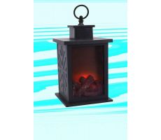 lantaarn openhaard led, 24cm, Led kerstverlichting - afbeelding 3