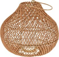 lantaarn rotan D35 x H30cm naturel - afbeelding 2