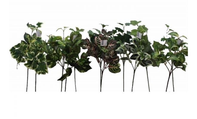 leaf mix hanging, 57 cm,per stuk, kunstplant