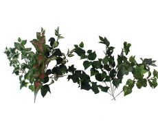 leaf mix stem variated, 20 cm,per stuk, kunstplant