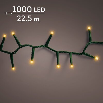 LED 1000 compact lights continu licht buiten – groen/klassiek warm – L 2250 cm
