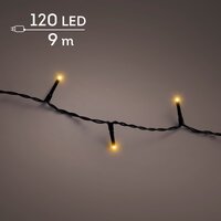 LED 120 basic lights continu licht buiten – zwart/klassiek warm – L 900 cm