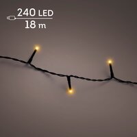 LED 240 basic lights continu licht buiten – zwart/klassiek warm – L 1800 cm