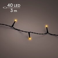 LED 40 basic lights continu licht buiten – zwart/klassiek warm – L 300 cm