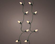 LED 50 vintage lights xl 8 functie twinkel effect buiten – groen/soft gold – Ø 2,5 cm x L 980