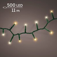 LED 500 compact lights 8 functie twinkel effect buiten – groen/warm wit/klassiek warm – L 1100