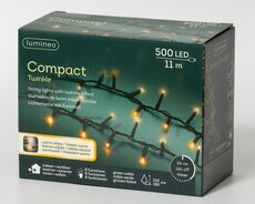 LED 500 compact lights 8 functie twinkel effect buiten – groen/warm wit/klassiek warm – L 1100 - afbeelding 2
