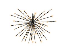 LED 72, polestar knippereffect buiten – zwart/klassiek warm – Ø 45 cm - afbeelding 2