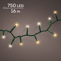 LED 750 compact lights 8 functie twinkel effect buiten – groen/warm wit/klassiek warm – L 1600