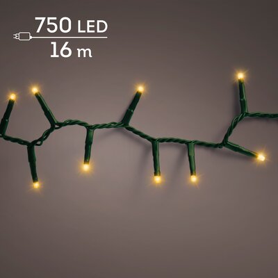 LED 750 compact lights continu licht buiten – groen/klassiek warm – L 1600 cm