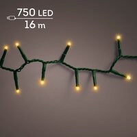 LED 750 compact lights continu licht buiten – groen/klassiek warm – L 1600 cm