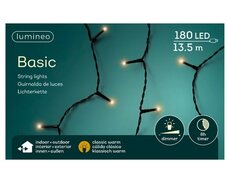 LED basic L 1350cm 180 lights zwart/klassiek warm, Led kerstverlichting - afbeelding 2