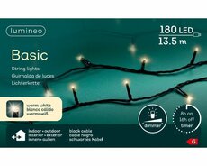 LED basic L 1350cm 180 lights zwart/warm wit, Led kerstverlichting - afbeelding 11