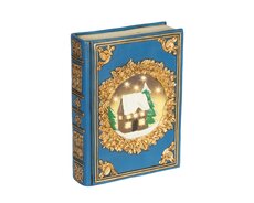 LED boek polyresin steady binnen, blauw/warm wit, L 6,5 cm x B 16,5 cm x H 22 cm - afbeelding 2