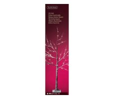 Led boom sneeuw L 125cm, 48 lamps warm wit, Led kerstverlichting - afbeelding 1