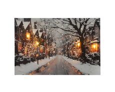 LED canvas pvc knippereffect binnen – warm wit/koel wit – L 1,5 cm x B 58 cm x H 38 cm - afbeelding 2