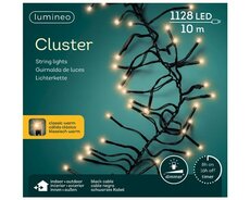 LED cluster L 1000cm 1128 lights zwart/klassiek warm, Led kerstverlichting - afbeelding 2