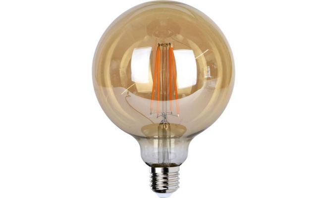 LED lamp, amber, dimbaar, 12.5 cm
