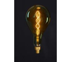 LED lamp, spiraal, dimbaar, b 16 cm, h 31.5 cm, 2w, e27