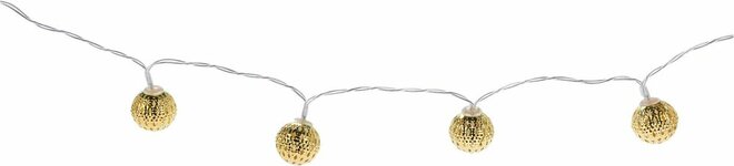 led lampjes met metalen deco - afbeelding 1