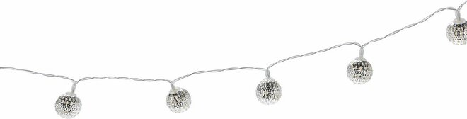led lampjes met metalen deco - afbeelding 1