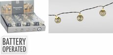 led lampjes met metalen deco - afbeelding 2