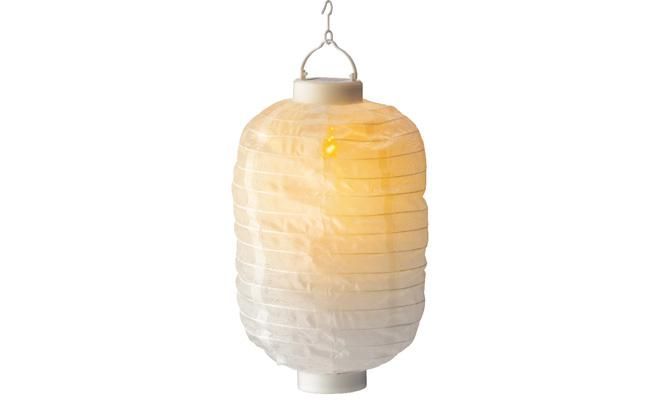 Led sol lantaarn nylon d20h30cm wit